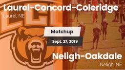 Matchup: Laurel-Concord-Coler vs. Neligh-Oakdale  2019