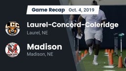 Recap: Laurel-Concord-Coleridge  vs. Madison  2019