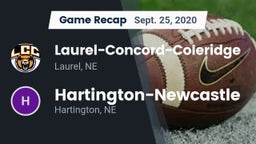 Recap: Laurel-Concord-Coleridge  vs. Hartington-Newcastle  2020