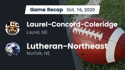 Recap: Laurel-Concord-Coleridge  vs. Lutheran-Northeast  2020