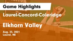 Laurel-Concord-Coleridge  vs Elkhorn Valley  Game Highlights - Aug. 23, 2021