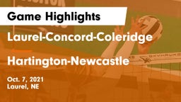 Laurel-Concord-Coleridge  vs Hartington-Newcastle  Game Highlights - Oct. 7, 2021