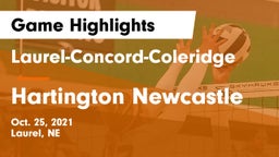 Laurel-Concord-Coleridge  vs Hartington Newcastle Game Highlights - Oct. 25, 2021