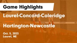Laurel-Concord-Coleridge  vs Hartington-Newcastle  Game Highlights - Oct. 5, 2023