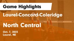 Laurel-Concord-Coleridge  vs North Central Game Highlights - Oct. 7, 2023