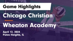 Chicago Christian  vs Wheaton Academy  Game Highlights - April 12, 2024