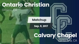 Matchup: Ontario Christian vs. Calvary Chapel  2017