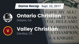 Recap: Ontario Christian  vs. Valley Christian  2017