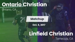 Matchup: Ontario Christian vs. Linfield Christian  2017