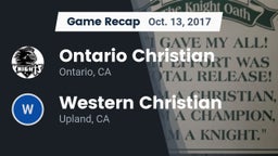 Recap: Ontario Christian  vs. Western Christian  2017
