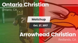 Matchup: Ontario Christian vs. Arrowhead Christian  2017