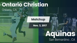 Matchup: Ontario Christian vs. Aquinas   2017
