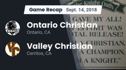 Recap: Ontario Christian  vs. Valley Christian  2018