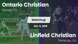 Matchup: Ontario Christian vs. Linfield Christian  2018