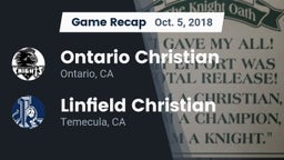 Recap: Ontario Christian  vs. Linfield Christian  2018