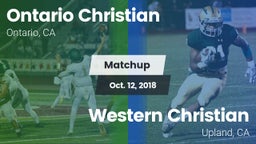 Matchup: Ontario Christian vs. Western Christian  2018