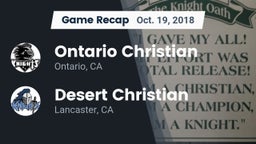 Recap: Ontario Christian  vs. Desert Christian  2018