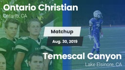 Matchup: Ontario Christian vs. Temescal Canyon  2019
