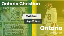 Matchup: Ontario Christian vs. Ontario  2019