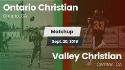 Matchup: Ontario Christian vs. Valley Christian  2019