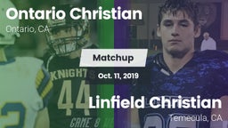 Matchup: Ontario Christian vs. Linfield Christian  2019