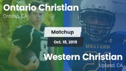 Matchup: Ontario Christian vs. Western Christian  2019