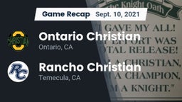 Recap: Ontario Christian  vs. Rancho Christian  2021