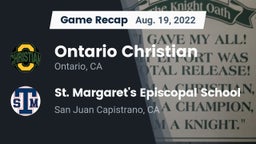 Recap: Ontario Christian  vs. St. Margaret's Episcopal School 2022