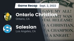 Recap: Ontario Christian  vs. Salesian  2022