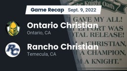 Recap: Ontario Christian  vs. Rancho Christian  2022