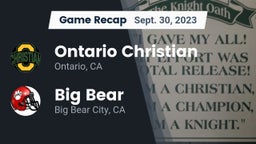Recap: Ontario Christian  vs. Big Bear  2023