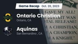 Recap: Ontario Christian  vs. Aquinas   2023