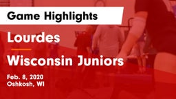 Lourdes  vs Wisconsin Juniors  Game Highlights - Feb. 8, 2020