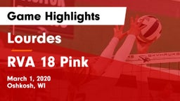 Lourdes  vs RVA 18 Pink Game Highlights - March 1, 2020
