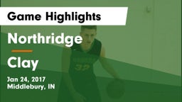 Northridge  vs Clay  Game Highlights - Jan 24, 2017