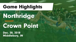 Northridge  vs Crown Point Game Highlights - Dec. 28, 2018