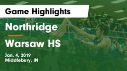 Northridge  vs Warsaw HS Game Highlights - Jan. 4, 2019