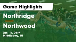 Northridge  vs Northwood Game Highlights - Jan. 11, 2019