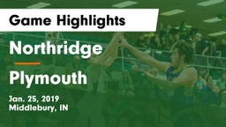Northridge  vs Plymouth Game Highlights - Jan. 25, 2019