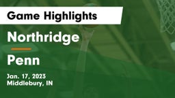 Northridge  vs Penn  Game Highlights - Jan. 17, 2023