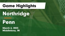 Northridge  vs Penn Game Highlights - March 6, 2023