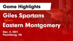 Giles  Spartans vs Eastern Montgomery  Game Highlights - Dec. 2, 2021