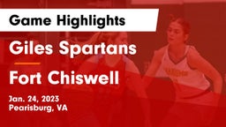 Giles  Spartans vs Fort Chiswell  Game Highlights - Jan. 24, 2023