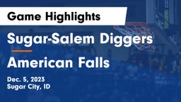 Sugar-Salem Diggers vs American Falls  Game Highlights - Dec. 5, 2023