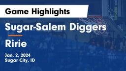 Sugar-Salem Diggers vs Ririe  Game Highlights - Jan. 2, 2024