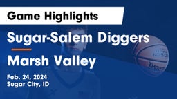 Sugar-Salem Diggers vs Marsh Valley Game Highlights - Feb. 24, 2024