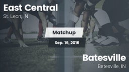 Matchup: East Central High vs. Batesville  2016