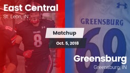 Matchup: East Central High vs. Greensburg  2018