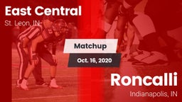 Matchup: East Central High vs. Roncalli  2020