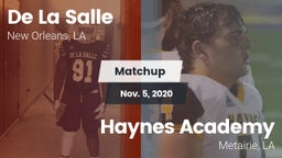 Matchup: De La Salle High vs. Haynes Academy  2020